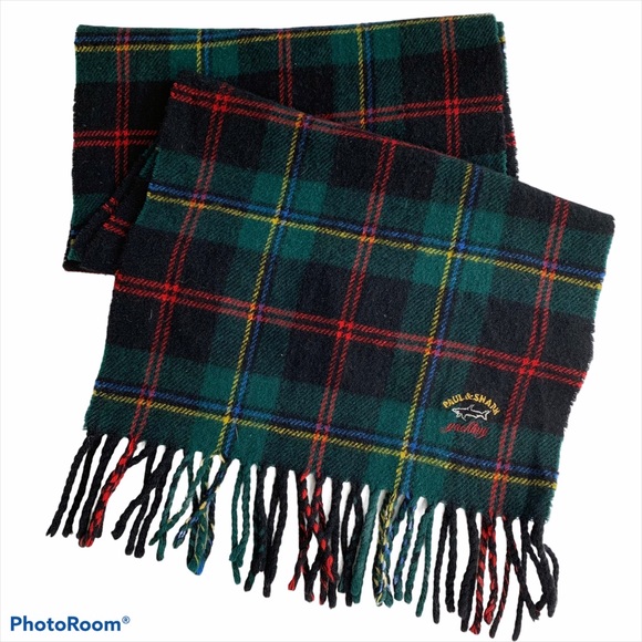 Paul & Shark Other - Paul & Shark Yachting Tartan Plaid Wool Scarf